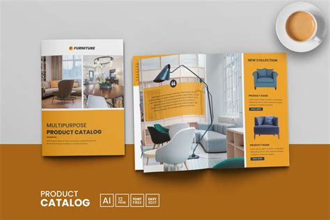 Minimal Product Catalog Template And Business Brochure Catalogue Design