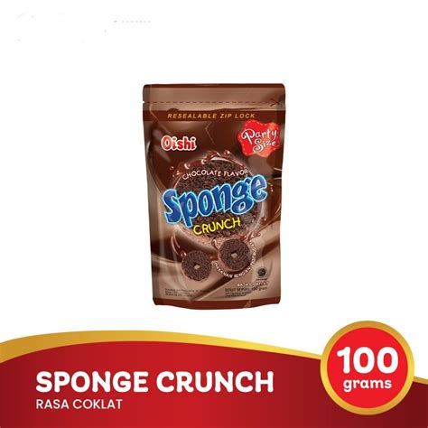 Jual Makanan Ringan Oishi Sponge Crunch Rasa Coklat Gr Shopee