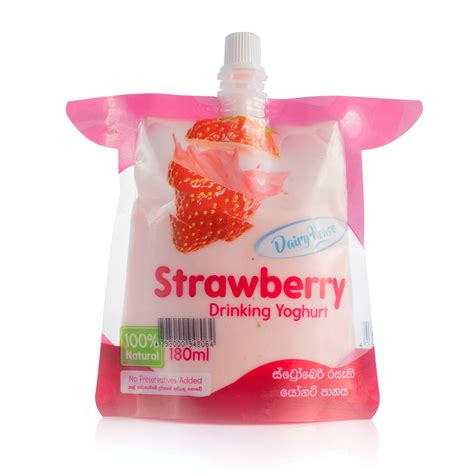 Dairy House Strawberry Drinking Yoghurt 180ml Glomarklk