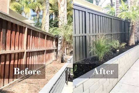 Fence And Block Retaining Wall Paint And Renovation Living Lovelier