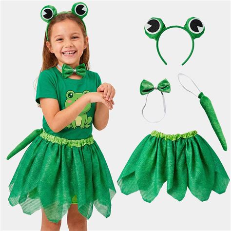 Fantasia De Sapo Infantil - Fantasia de Sapo Infantil pra Menina Kit com Saia Brilhante Tiara ...