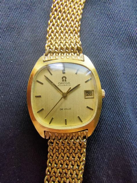 Omega De Ville Vintage Gold Watch, Luxury, Watches on Carousell