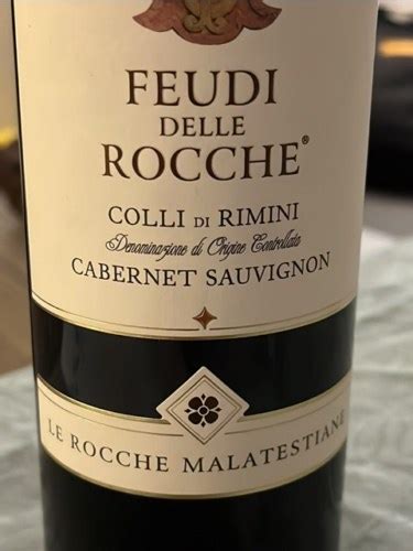 2015 Le Rocche Malatestiane Feudi Delle Rocche Cabernet Sauvignon Colli