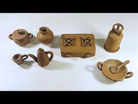 Amazing Technique Make Handmade Kitchen Set With Clay Miniature Clay