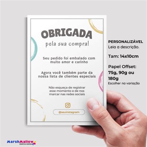 Carta De Agradecimento Pela Compra Sulfite Unidades Personalizada