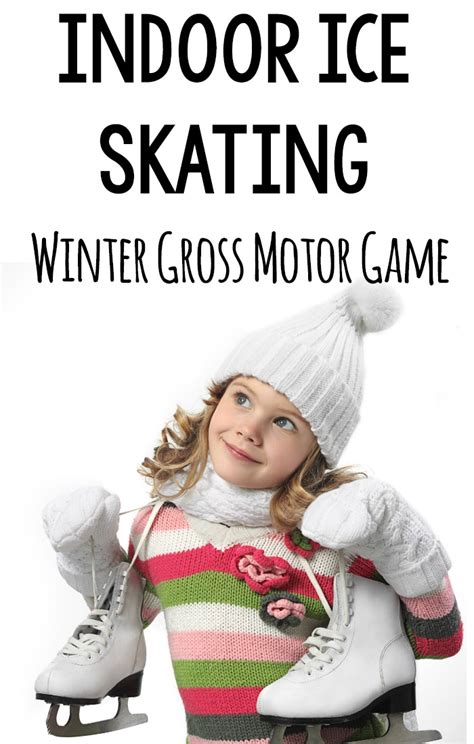 Indoor Ice Skating - Winter Gross Motor Game - Pink Oatmeal