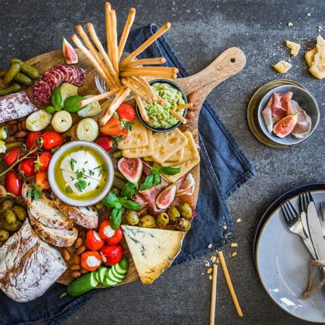 Spanischer Abend Zuhause Gro E Snack Platte Mit Iberico Schinken Und