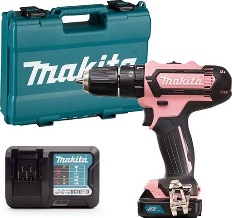 Makita Df Dsap Accu Boormachine Roze Set Cxt Bol