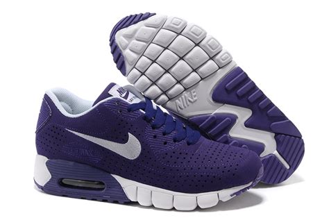 Nike Air Max 90 Current Moire Women Running Shoes Purple White 344081 ...