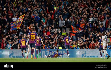 barcelona spain   lionel messi  fc barcelona celebrate