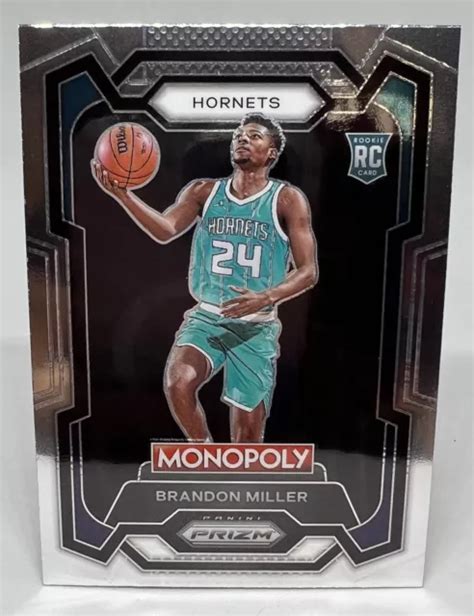 Brandon Miller Panini Monopoly Prizm Base Rookie Rc