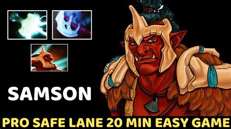 SAMSON Troll Warlord Pro Safe Lane 20 Mın Easy Game 7 35 Dota 2 YouTube