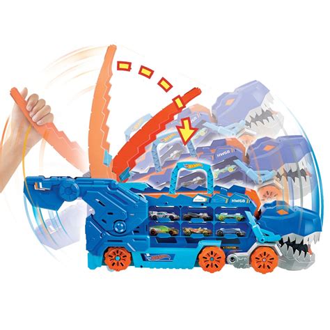 Hot Wheels City Let S Race Ultimate T Rex Transporter Playset Smyths