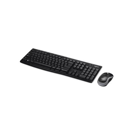 Combo Teclado E Mouse Usb Logitech Sem Fio Preto Mk Em Promo O