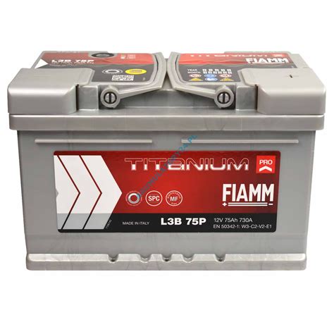 FIAMM TITANIUM PRO L3B 75P 12V 75Ah 730A P