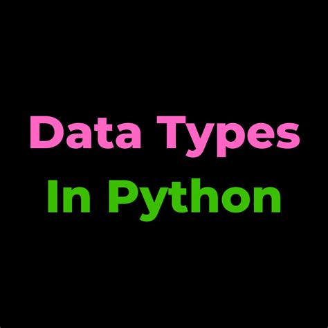 Python Data Types With Example What Is Data Python Example Learning