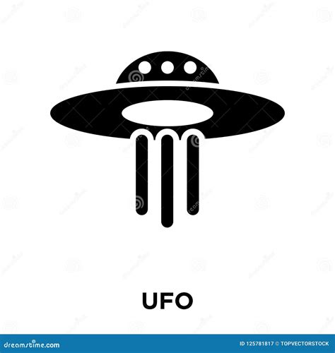 Vector Del Icono Del UFO Aislado En El Fondo Blanco Concepto Del