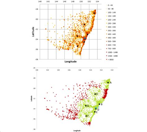 The Diagram At The Top Shows The Population Density Of Nsw As Per The