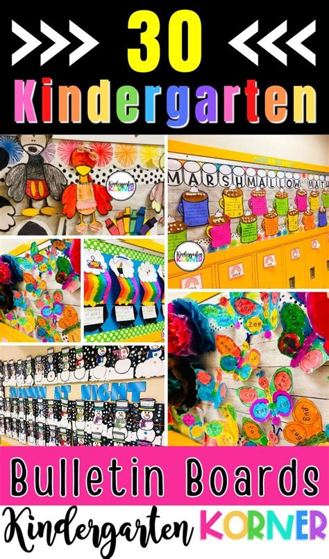 30 kindergarten classroom decor bulletin boards for the entire year!