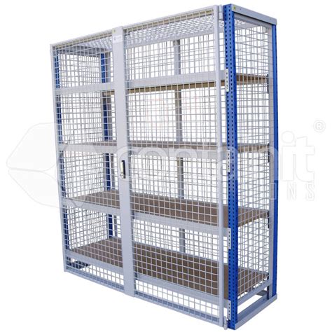 Lockable Storeman® Longspan Shelving With Mdf Or Mesh Shelves