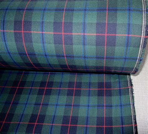 Armstrong tartan plaid fabric Green Blue plaid fabric | Etsy