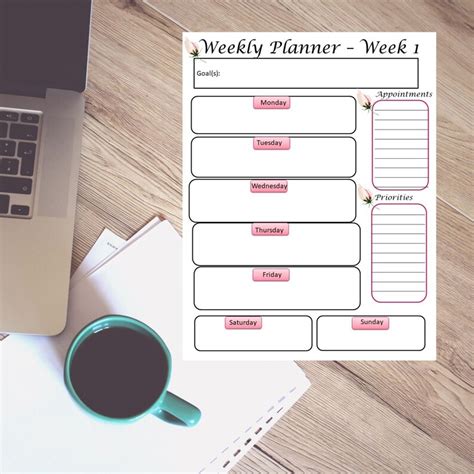 12 Weeks Goal Planner, 12 Week Printable Planner, 12 Week Year Planner ...