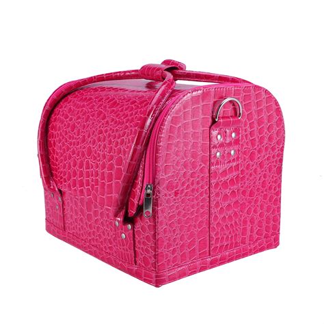 Handle Cosmetic Bag Large Capacity Travel Cosmetic Organizer Folding ...