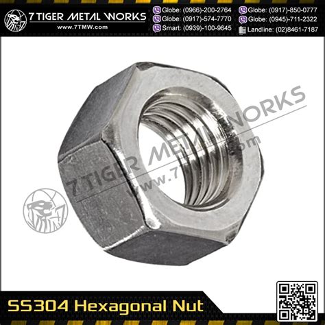 SS304 Hexagonal Nut - Bolt and Nut Supplier Philippines