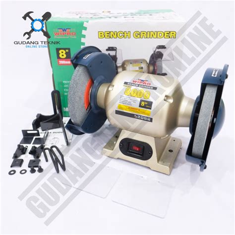 Jual Mesin Gerinda Duduk 8 WIPRO TDS200 Electric Bench Grinder 8