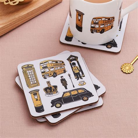 City of London Set of 4 Coasters – Victoria Eggs