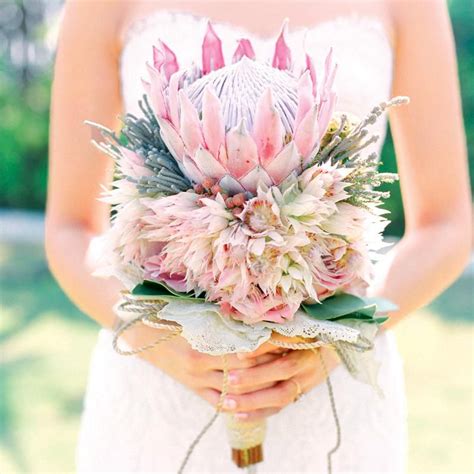 King Protea Bridal Bouquets That Are Crazy Striking