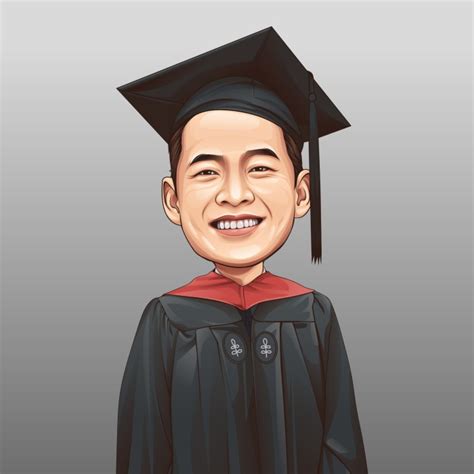 Jual Lukisan Wajah Art Vector Karikatur Hadiah Wisuda Wajah Softfile