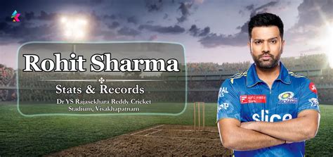 Rohit Sharma IPL Stats in Dr YS Rajasekhara Reddy Cricket Stadium ...