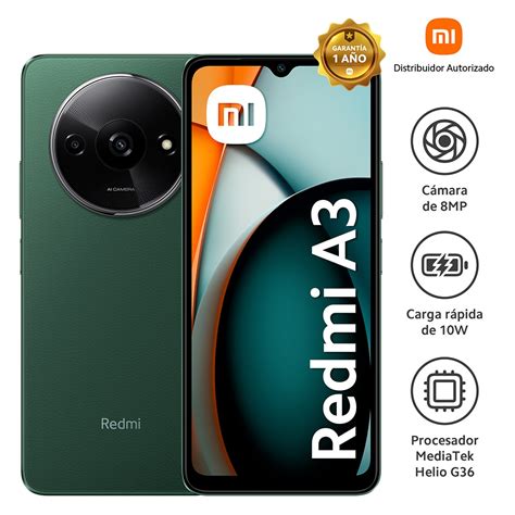 Ripley CELULAR XIAOMI REDMI A3 6 71 3GB 64GB 8MP VERDE