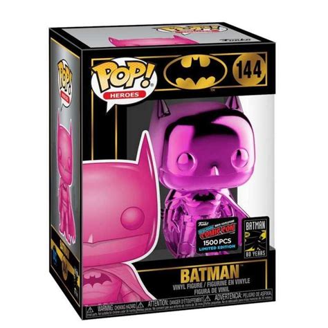 Funko Pop Heroes 144 Batman Pink Chrome Nycc New York Comic Con 2019