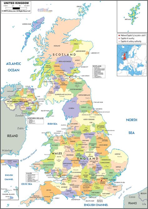 Map Great Britain | Schreiben