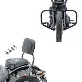 Set Sissy Bar Compatible Avec Harley Softail Craftride R Avec