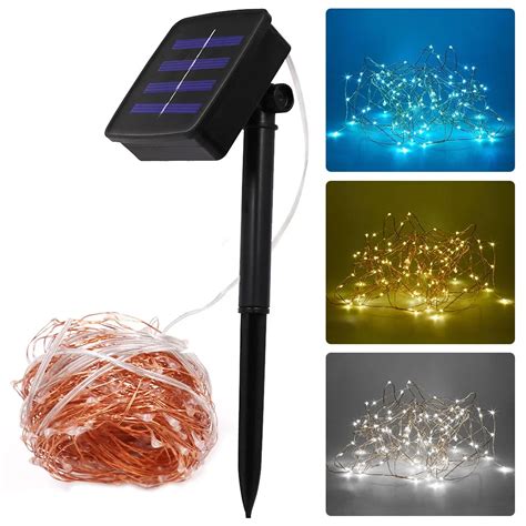 Aliexpress Buy 10M Solar Powered Led String Light 33Ft 100led