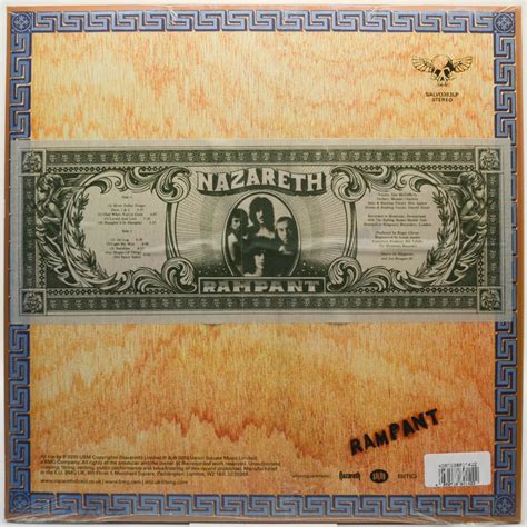 Nazareth Rampant 4680 ₽ купить виниловую пластинку с доставкой