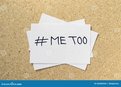 The Metoo Movement Against Sexual Harassment At Work Hand Written On A