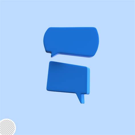 Icono De Burbuja De Chat 3d Aislado Archivo PSD Premium