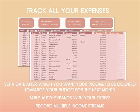 Budget Spreadsheet Excel Budget Planner Template Finance Tracker Budget ...