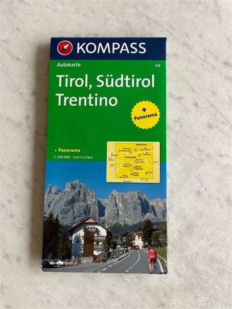 Kompass Tirolo Alto Adige Trentino Carta Stradale Karte Kaufen Auf