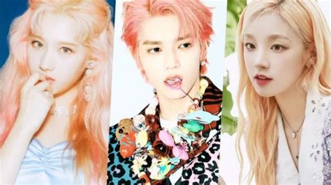 8 Idol Kpop Mengguncang Tren Warna Rambut Pantone Peach Fuzz Ada