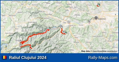 Streckenverlauf Raliul Clujului 2024 CNRB RallyeKarte De