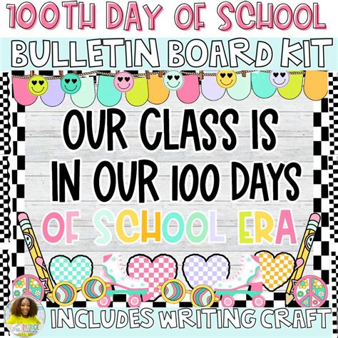 100th Day Of School Bulletin Board Kit Schoolgirl Style