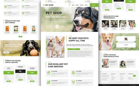 Pet Shop Website Template Free Download Html Codex