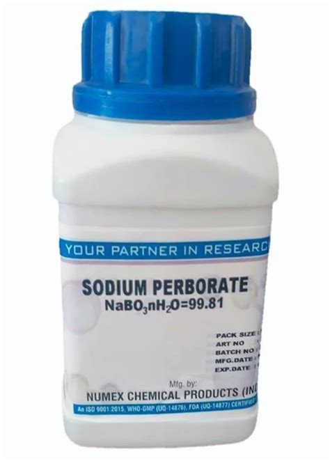 Lab Grade Sodium Perborate Powder 98 Packaging Size 500gm At Rs 380