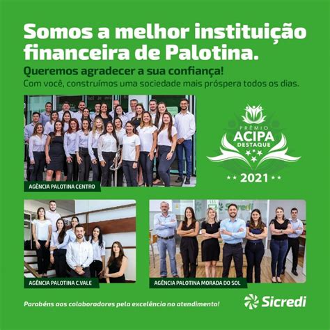 Sicredi é reconhecida como a melhor instituição financeira de Palotina