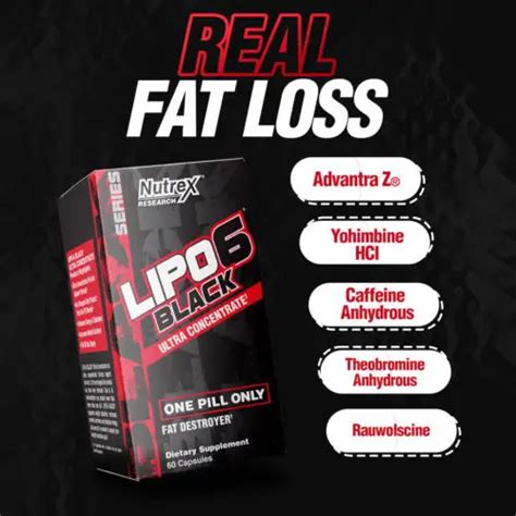 Lipo 6 Black UC 60 Capsules Fat Burner